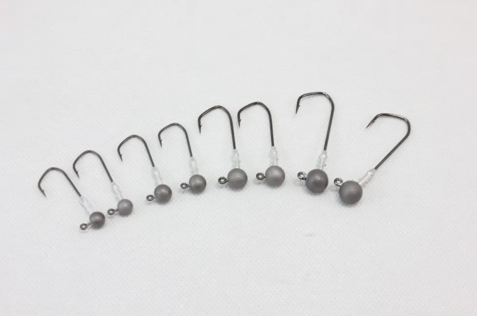 Tungsten Football Jig Head - High-Density Bass Jig Head with Premium Hook