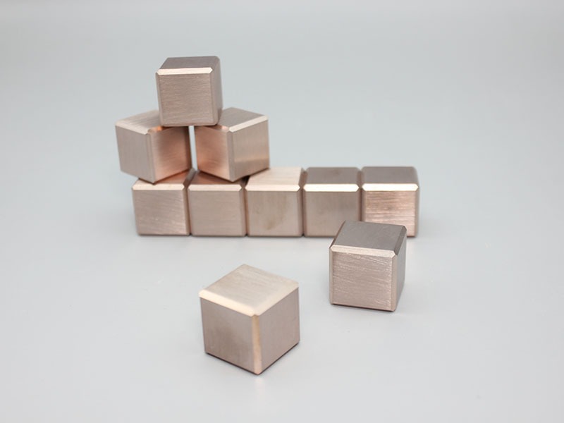 20*20*20mm Tungsten copper alloy cube for electromechanical products