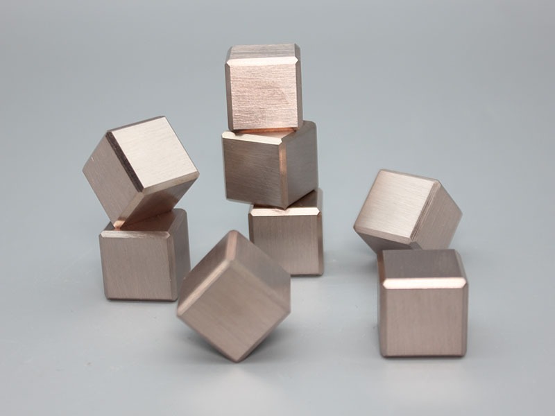 20*20*20mm Tungsten copper alloy cube for electromechanical products